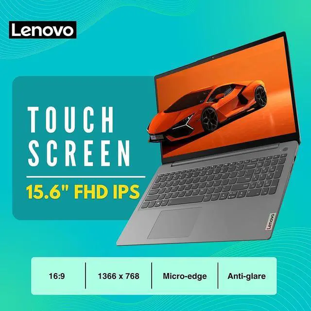 Alt view image 2 of 6 - Lenovo Ideapad 3i Laptop, 15.6 FHD Touchscreen, Core i5-1135G7(Beat i7-1065G7, Upto 4.20 GHz), Intel Iris Xe Graphics, 12GB RAM -512GB SSD, WiFi 6, Dolby Audio, Win11 Home, Grey