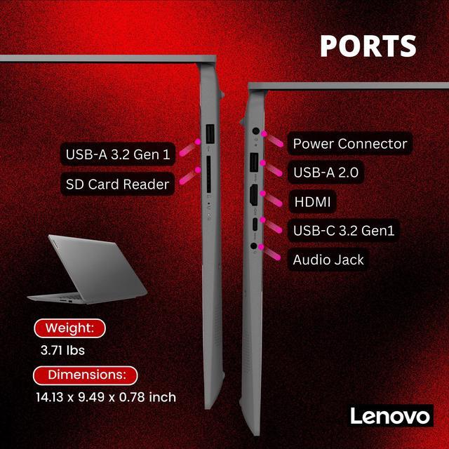 Alt view image 6 of 7 - Lenovo Ideapad 3i, 15.6" FHD Touchscreen Laptop, Intel Core i3-1115G4(Beats i5-1035G4, 3.0 GHz Base Clock), 24GB DDR4 RAM 1TB SSD, Dolby Audio, WiFi 6, Alexa, Bluetooth 5.1, HDMI 24GB/1TB W11P
