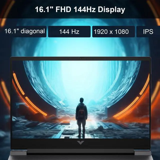 Alt view image 2 of 7 - HP Newest Victus 16.1 Ryzen 7 RTX 4070 Premium Gaming Laptop, 32GB DDR5 RAM, 2TB SSD, 16.1" FHD 144Hz, AMD Ryzen 7 8845HS, GeForce RTX 4070, HDMI 2.1, Wi-Fi 6, RJ-45 Windows 11 Pro 2 TB PCIe 32GB