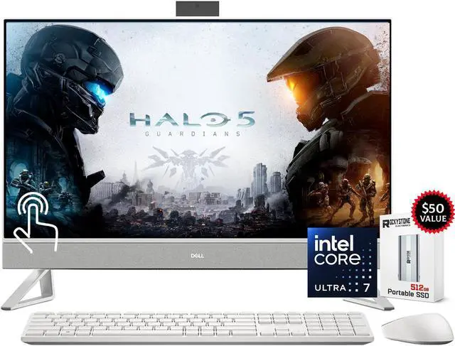 Main image of Dell Inspiron 27 7730 All-in-One 27" Touchscreen Business AIO Desktop Computer, Intel 10-Core 7 150U, 32GB RAM, 1TB PCIe SSD, NVIDIA GeForce MX570A, WiFi 6E, Wireless KB & Mouse, Win11 Home