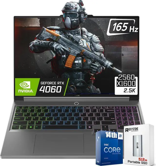 Main image of Lenovo Legion 5i 16 Gaming Laptop,14th Gen Intel 24-Core i9-14900HX, GeForce RTX 4060(TGP 140W), 16" WQXGA 165Hz Display, 32GB DDR5 1TB SSD, RGB Backlit KB, W/Portable 512GB SSD, Win11 Home