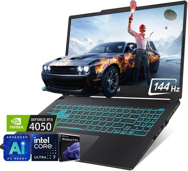 MSI Cyborg 15 AI Gaming Laptop, 15.6" FHD 144Hz IPS Display, 32GB DDR5 ...