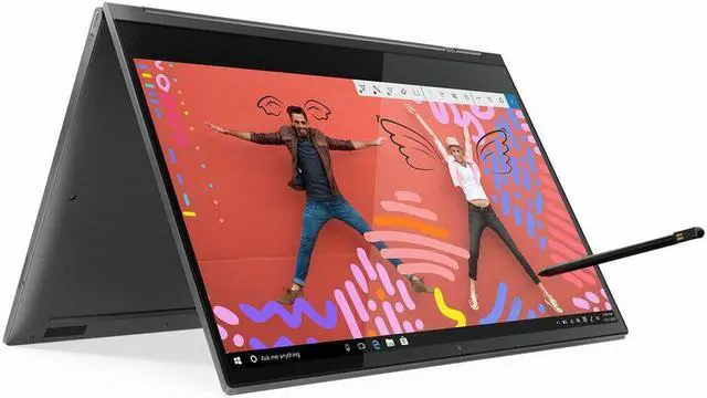 Alt view image 4 of 4 - Lenovo Yoga C930 Glass 13.9" FHD Customized Laptop | Intel Quad-Core i7-8550U | 12GB RAM 256GB SSD | Built-in Digital Pen | Dolby Rotating Sound Bar | 3.0 lb | Windows 10 Black