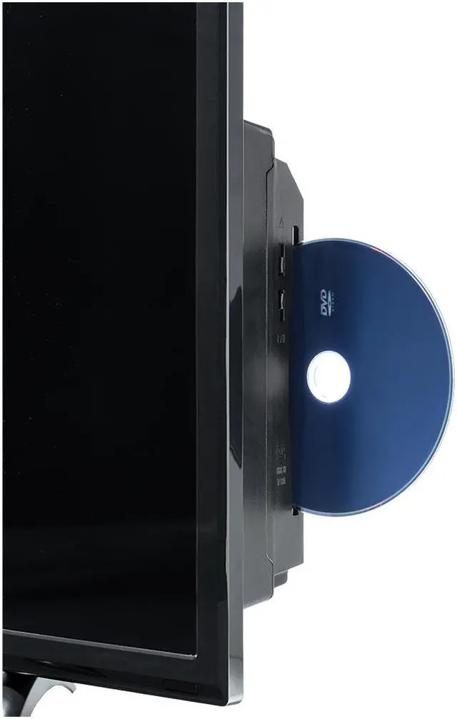 Alt view image 3 of 7 - Norcent 24 Inch 720P LED HD Backlight Flat DVD Combo TV, VGA USB HDMI Digital TV Tuner Cable, Build-in DVD Player Dual Channel 3W Speakers Monitor Television
