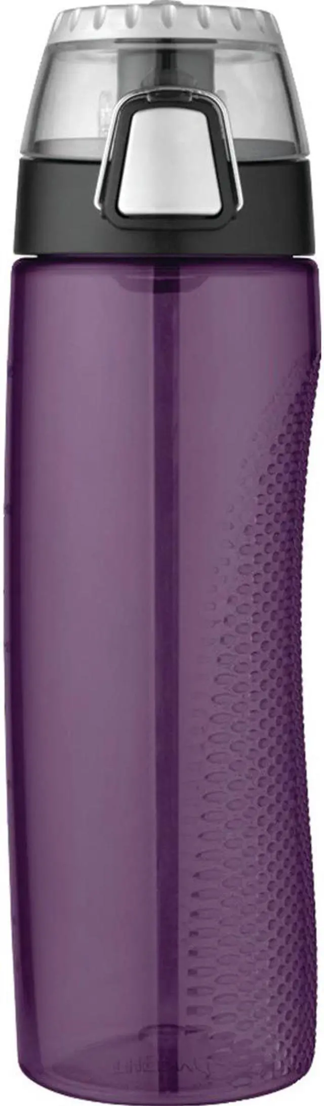 Alt view image 4 of 11 - Thermos HP4100PU6 Thermos 24 oz Plastic Hydration Bottle w Meter Purple