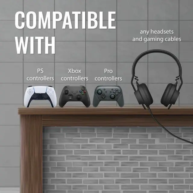 Alt view image 5 of 6 - Aluminum Wall Mount Holder Stand For Controller Headphone Gaming Accessories