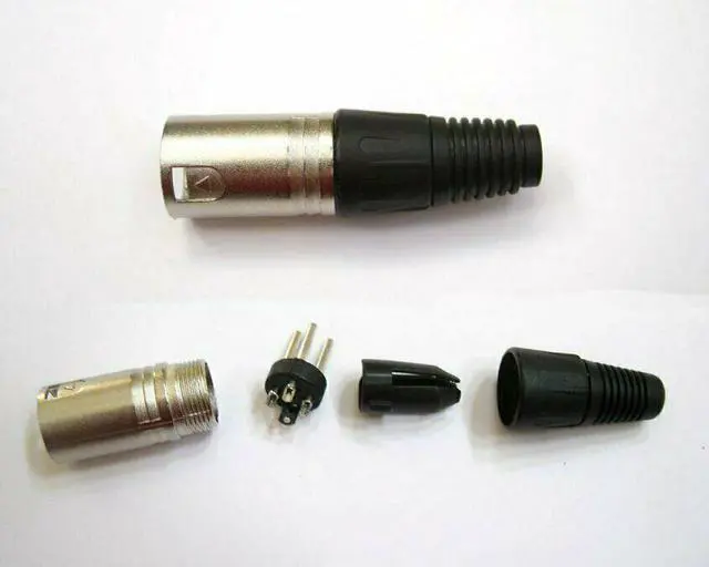 Alt view image 3 of 3 - 10 Pack XLR 3-Pin Female Male Audio Mic Microphone Adapter Cable Connector Plug