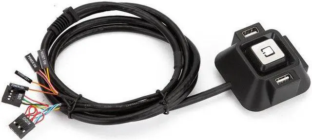 Alt view image 2 of 2 - USB Gadgets Desktop Computer Switch pc Case USB Power Support On Off Reset USB Button Switch Extender Cable Home Internet Cafe