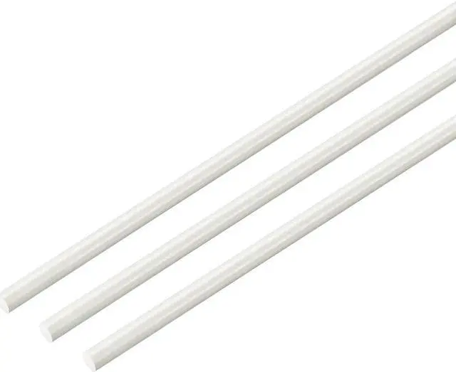 Main image of FRP Fiberglass Round Rod 1/16 inch Dia 20 inch Length White Engineering Round Bar Rod 3pcs