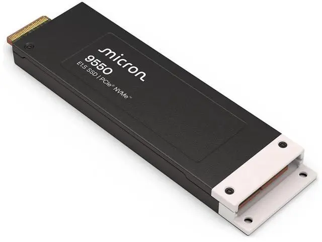 Main image of Micron 9550 PRO MTFDLCE15T3THA-1BK1DABYYR 15360GB NVMe E1.S (15mm) Enterprise SSD Single Pack