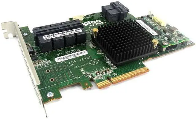 Alt view image 3 of 3 - Adaptec ASR-72405 2274900-R PCI-Express 3.0 x8 SAS/SATA Raid Controller Card