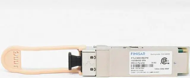 Alt view image 2 of 2 - Finisar 100GBASE-SR4 100m QSFP28 Optical Transceiver