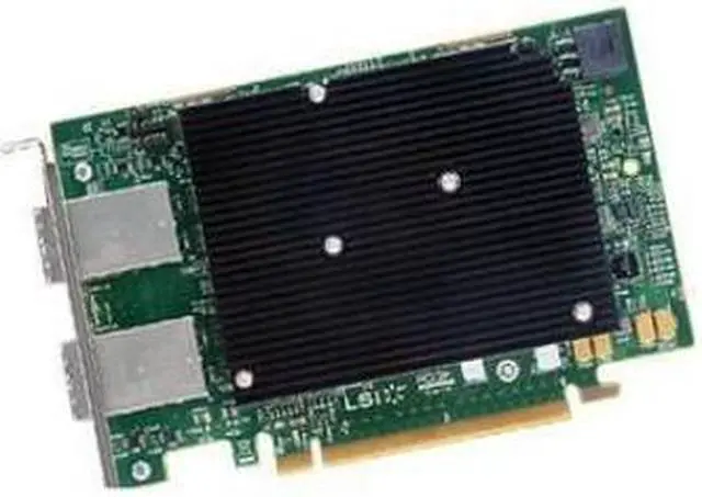 Alt view image 2 of 2 - LSI LSI00461  Logic Controller Card 00461 9302-16e 16-Port SAS 12Gb/s PCI Express 3.0 30W Host Bus Adapter
