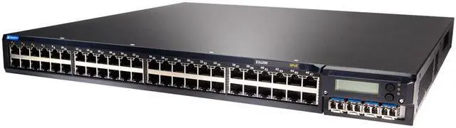 Alt view image 3 of 3 - Juniper Networks, Inc.  EX4200-48T  10/100/1000Mbps  Layer 3 Switch 40 x RJ-45 10/100/1000Base-T LAN
8 x RJ-45 10/100/1000Base-T PoE
2 x RJ-45 Console Management