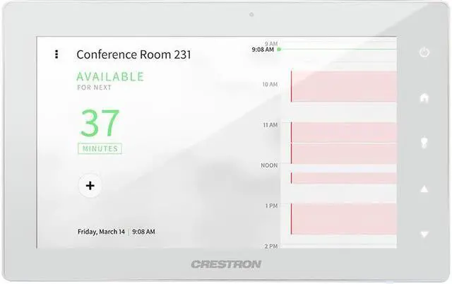 Main image of Crestron TSS-7-W-S-SSW KIT 7-Inch 1024x600 Room Scheduling White Smooth Touch Screen (NOB)