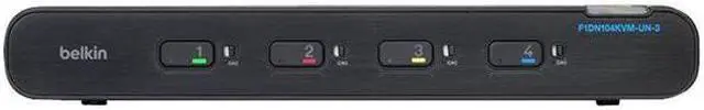 Main image of Belkin F1DN104KVM-UNN3 4-Port Universal Secure Single Head KVM Switch