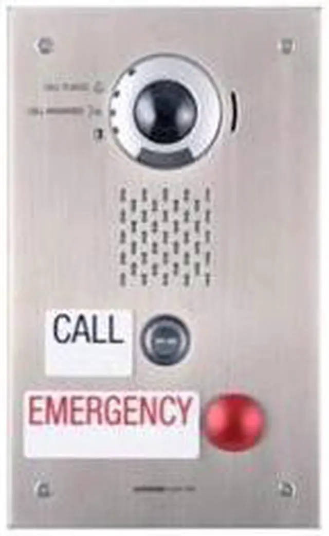 Main image of Aiphone IX-DVF-2RA IX Flush Mount 1-Channel Stainless Steel Video Emergency Station