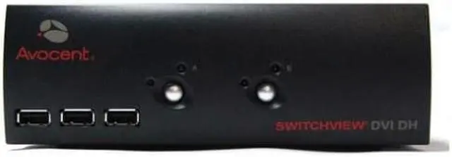 Main image of Avocent 2SVDVI30BND1-001 2-Port SwitchView USB Dual-Head DVI 3 SW KVM Switch (NOB)