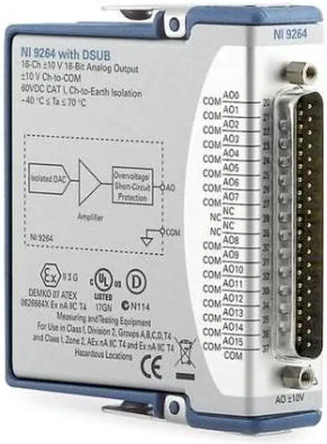 Main image of National Instruments 780927-01 C-Series 16-Channels NI-9264 analog Output Module