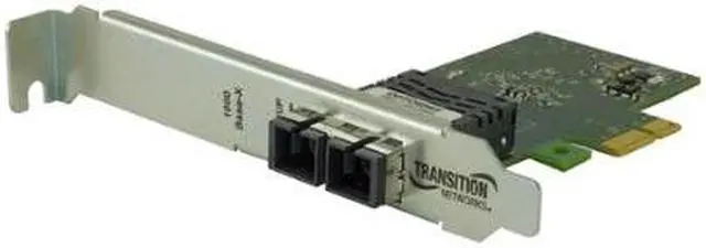Main image of Transition Networks N-GXE-SC-02 1000Base-SX Fiber Optic Network Card (NOB)