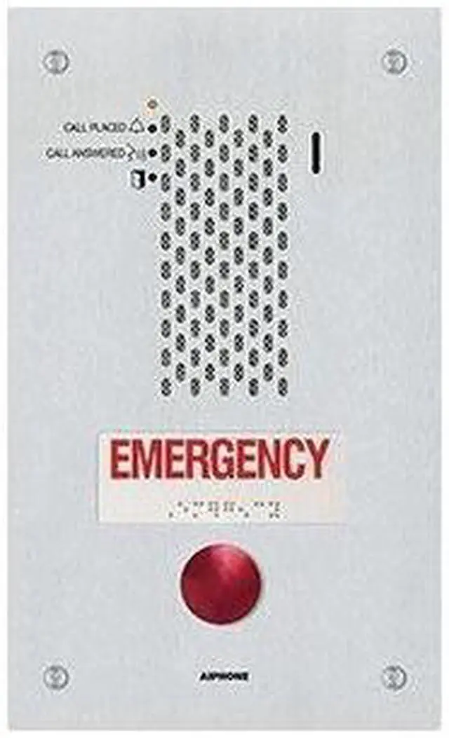 Main image of Aiphone IX-SSA-RA IP Single Stainless Steel Audio Emergency Station (NOB)
