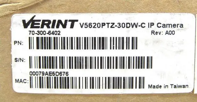 Main image of Verint V5620PTZ-30DW-C 1080P 30x-Optical Zoom PTZ Outdoor Dome Camera