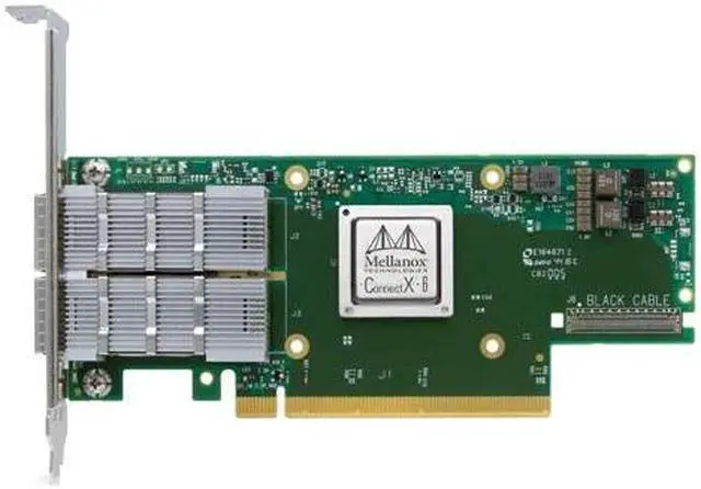 Main image of Mellanox MCX653106A-HDAL Nvidia 200Gbps Dualport QSFP56 PCI Express 4.0x16 Network Card