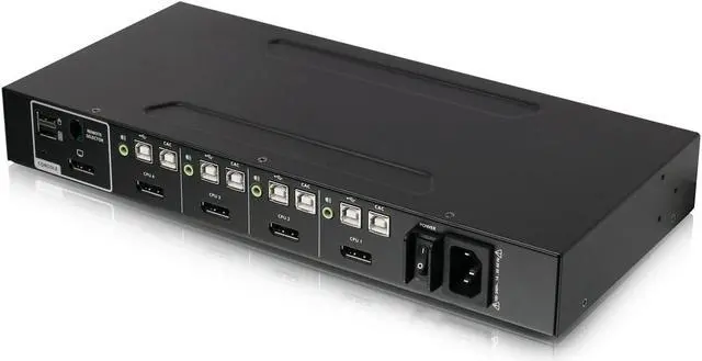 Main image of Iogear GCS1414TAA4C 4-Port Single View Secure Audio and CAC Protection KVM Switch