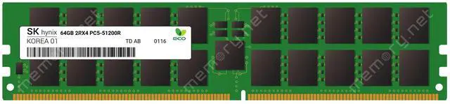 Main image of SK Hynix HMCG94AGBRA 64GB  DDR5-5600 ECC Registered DIMM Memory Module