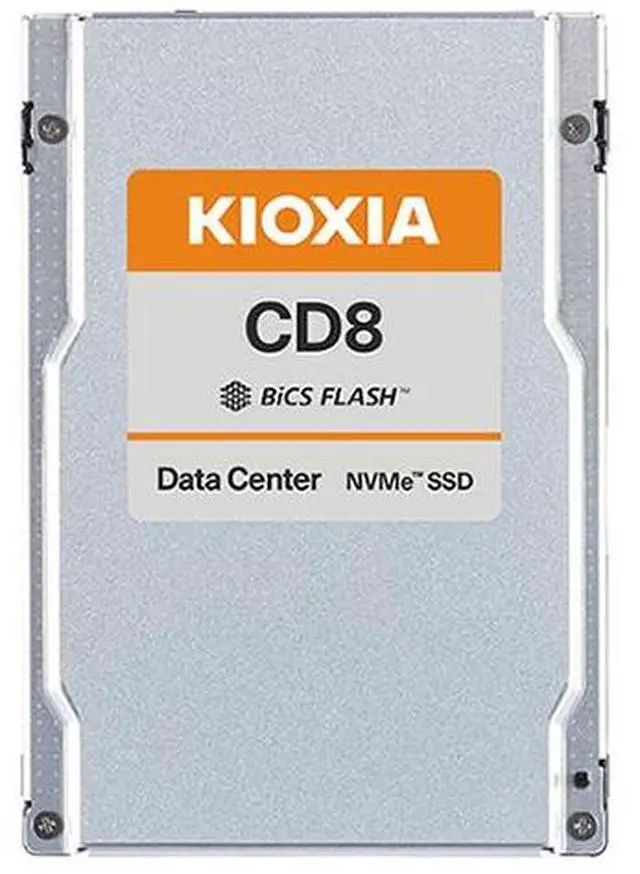 Main image of Kioxia KCD8DRUG15T3 CD8-R Series 15360 GB SED PCIe 4.0 x4 NVMe 2.5in Solid State Drive
