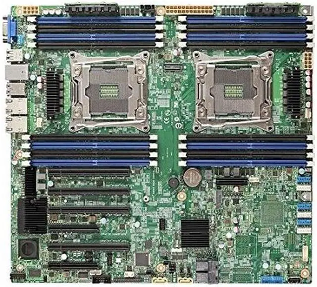 Alt view image 10 of 16 - Intel S2600CWTR Server Motherboard - Intel Chipset - Socket LGA 2011-v3 - SSI EEB - 2 x Processor Support - 1 TB DDR4 SDRAM Maximum RAM - 2.13 GHz, 1.87 GHz, 1.60 GHz Memory Speed Supported - DIMM, RD