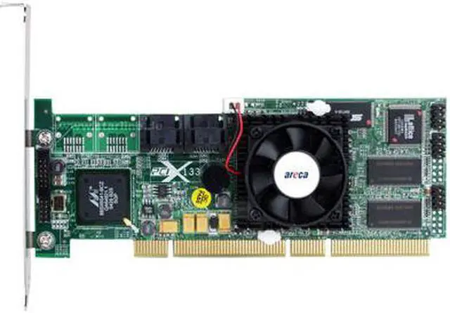 Main image of Areca ARC-1110 4-Ports 300Mbps PCI-X to Serial ATA-II Low-Profile Plug-in RAID Controller Card