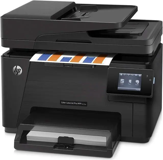 Alt view image 3 of 3 - HP Laserjet Pro M177fw  (CZ165A)  Wireless All-in-One Color Printer