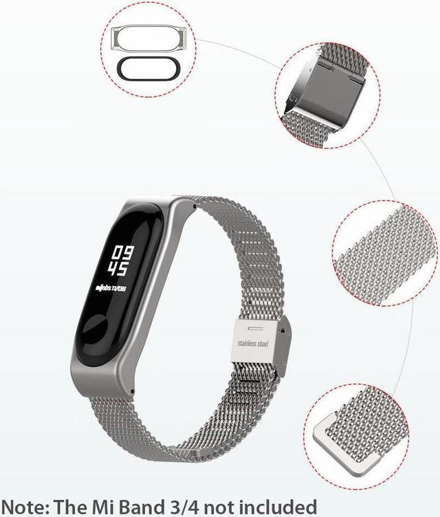 mi band 3 stainless steel strap