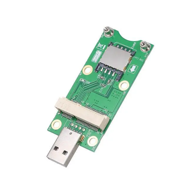 Alt view image 3 of 7 - Mini PCI-E to USB with SIM Card WWAN Adapter Card 3G/4G Module