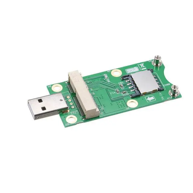 Alt view image 2 of 7 - Mini PCI-E to USB with SIM Card WWAN Adapter Card 3G/4G Module
