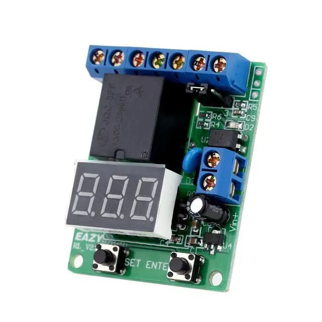 Alt view image 5 of 7 - Ts1.2 Time Relay Controller Relay Module Relay-operated Controller Time Relay Module DC12V 0.1~999 Timing Range