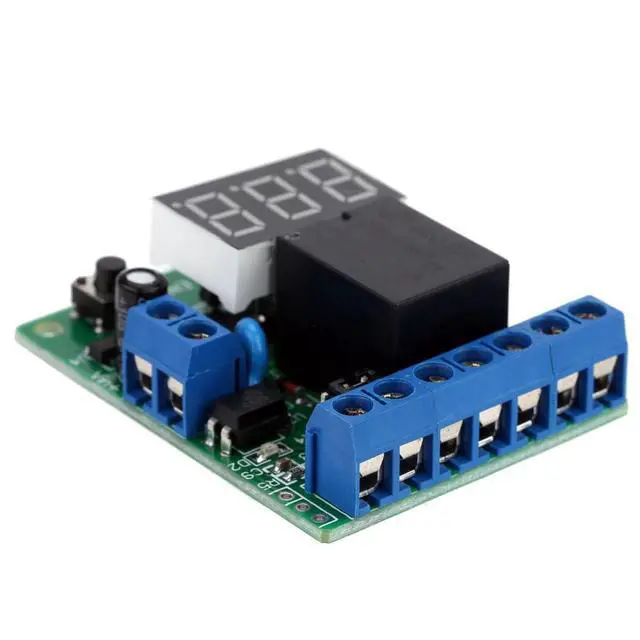 Alt view image 7 of 7 - Ts1.2 Time Relay Controller Relay Module Relay-operated Controller Time Relay Module DC12V 0.1~999 Timing Range