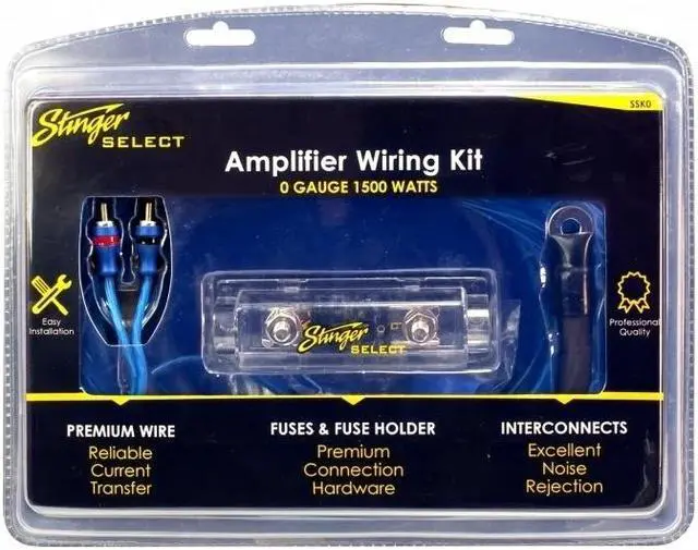 Alt view image 10 of 15 - STINGER SSK0 Select Wiring Kit with Ultra-Flexible Copper-Clad Aluminum Cables (0 Gauge)
