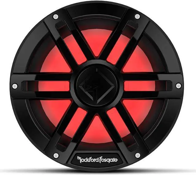 Main image of Rockford Fosgate M1D2-10B 10'' Color Optix marine subwoofer, black grille