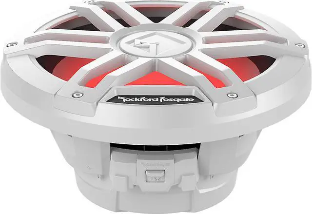 Main image of Rockford Fosgate M1D2-10 10'' Color Optix marine subwoofer, white grille