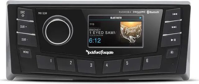 Alt view image 8 of 14 - Rockford Fosgate PMX-5CAN Punch Marine ATV Boat Satellite Digital Media Receiver
