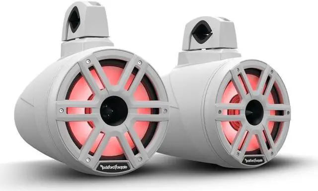 Main image of Rockford Fosgate M2WL-8H Color Optix Horn Wake Tower Speakers - White