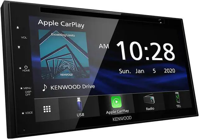 Alt view image 12 of 16 - Kenwood DDX57S 6.8" Capacitive Screen DVD Receiver with Car Play, Android Auto, Bluetooth