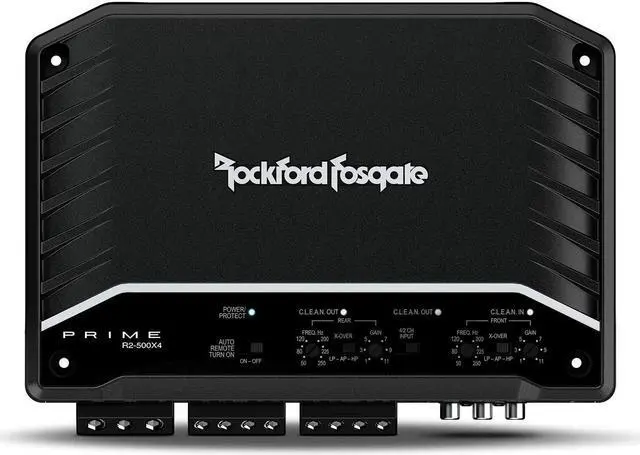 Alt view image 3 of 16 - Rockford Fosgate R2-500X4 Prime Series 4-channel car amplifier  75W RMS x 4