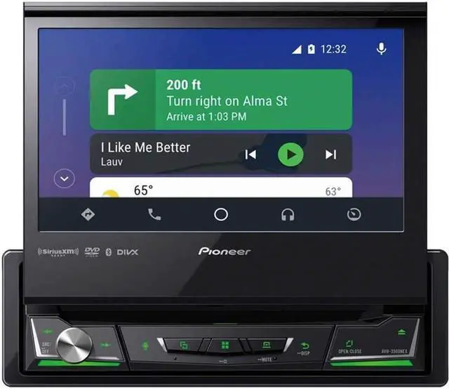 Alt view image 8 of 20 - Pioneer AVH-3500NEX 6.8" 1-DIN Multimedia DVD Receiver with Bluetooth