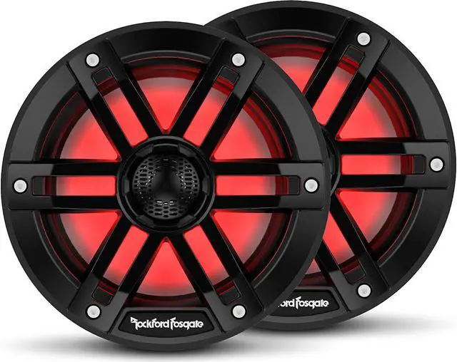 Alt view image 7 of 7 - Rockford Fosgate M1-65B M1 Series 6.5" Color-Optix Marine Speakers (Black)