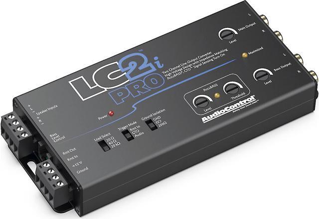 Alt view image 11 of 19 - AudioControl LC2i PRO 2-Channel Line Output Converter with Impedance Matching, AccuBASS, GTO, Audio Signal Sense, 12V Turn-On and ACR-1 Dash Remote Subwoofer Control