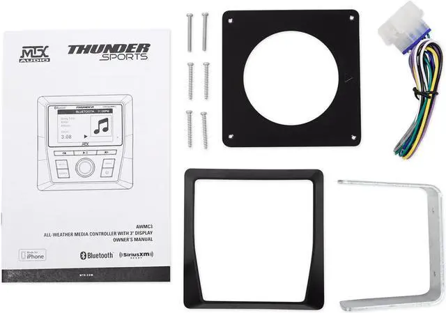 Main image of MTX AWMC3 UTV or Boat Marine Receiver w/Bluetooth AM/FM/WB & Sirius/XM Ready