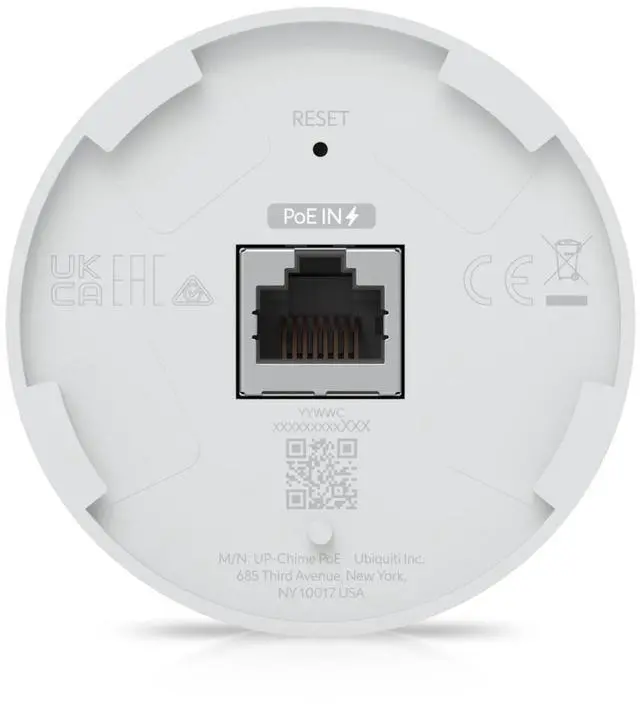 Alt view image 2 of 3 - Ubiquiti - PoE Smart Chime (UACC-Chime-PoE)